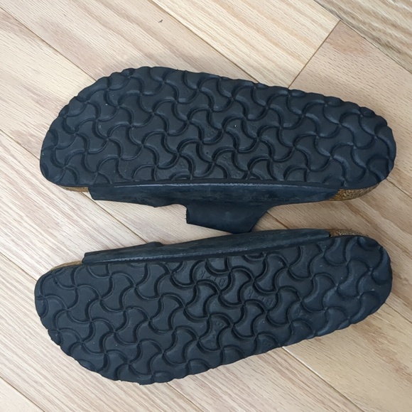 Birkenstock Leather Black Arizona Sandals 38 N - Picture 8 of 9